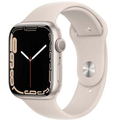 Умные часы Apple Watch Series 7 45mm Aluminium with Sport Band «сияющая звезда» MKN63RU/A