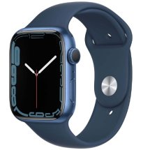 Умные часы Apple Watch Series 7 45mm Aluminium with Sport Band «синий омут» MKN83RU/A