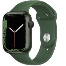 Умные часы Apple Watch Series 7 45mm Aluminium with Sport Band «зелёный клевер» MKN73RU/A
