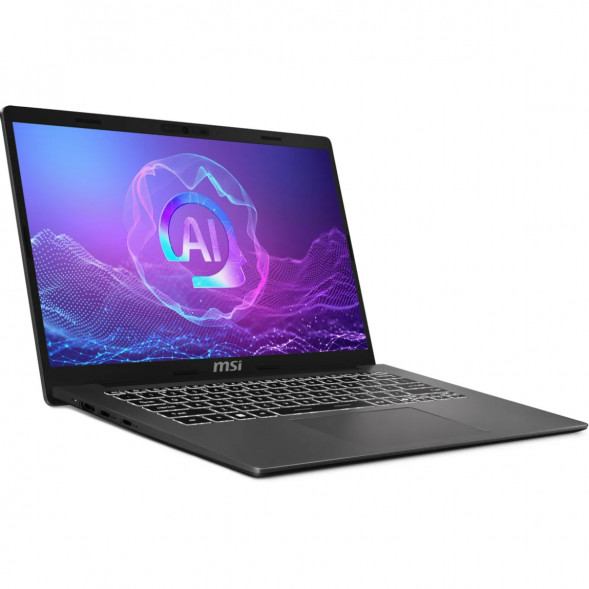 Ноутбук MSI Modern A14 AI+ F3HMG-041XRU (14&amp;quot;, IPS, AMD Ryzen AI 5 330 2ГГц, 4 ядра, 16ГБ DDR5, 512ГБ SSD, AMD Radeon 820M, без ОС), серый