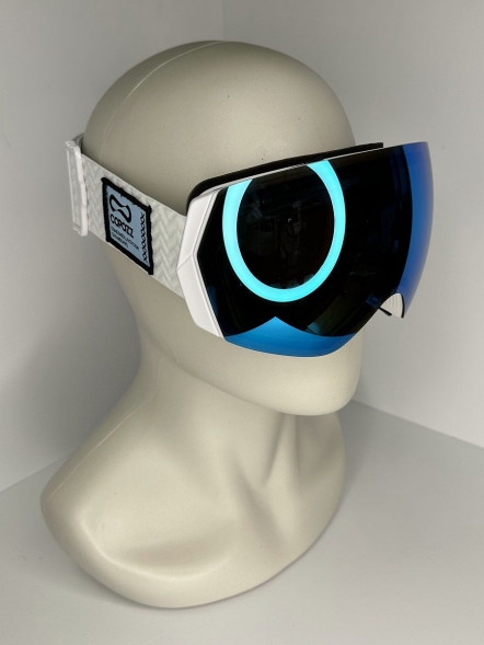 Горнолыжные очки для сноуборда Copozz (голубой, белый)