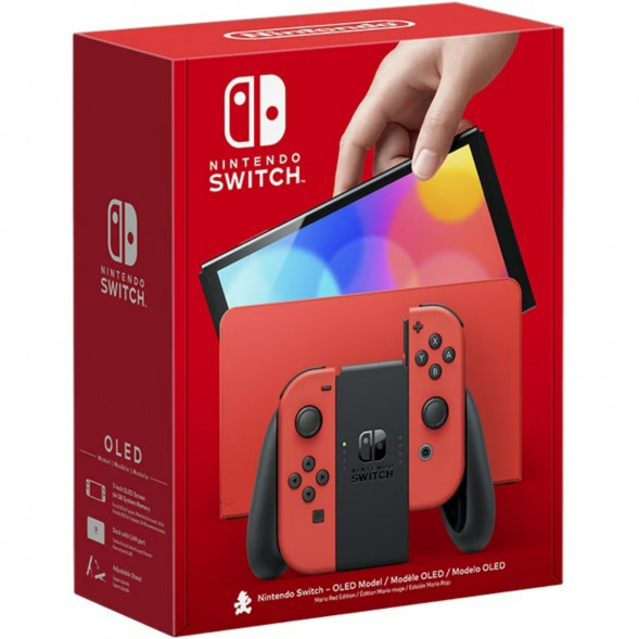 Игровая приставка Nintendo Switch OLED 64 ГБ, Mario Red Edition