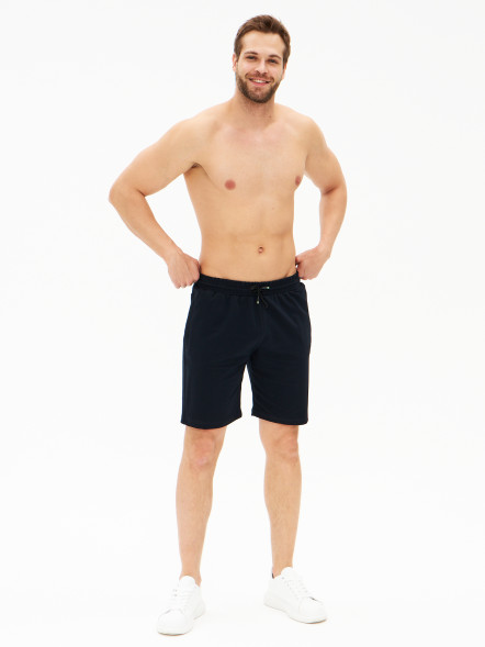 Шорты мужские трикотажные, синий, XXL