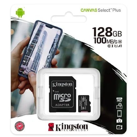 Карта памяти Kingston Canvas Select Plus microSDHC 128 ГБ [SDCS2/128GB]