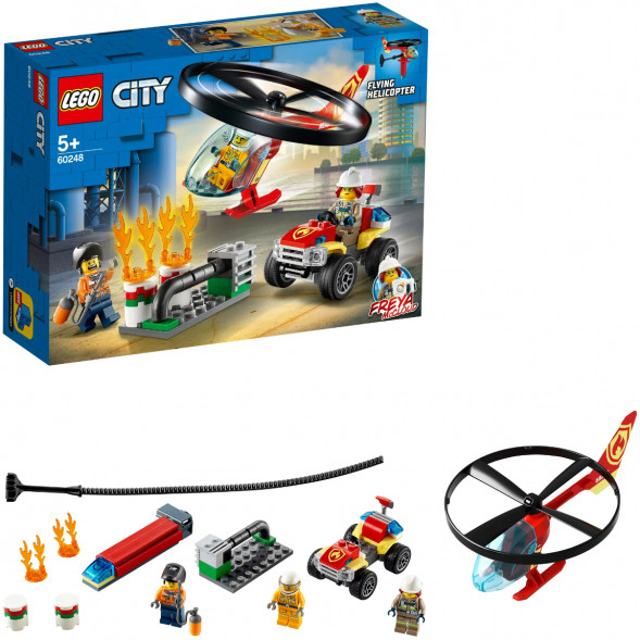 Конструктор LEGO City Fire 60248 Пожарный спасательный вертолет