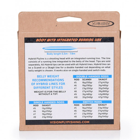 Рыболовная леска Vision Hybrid Body, 19g/290gr Floating Head 5.80m VHY19F