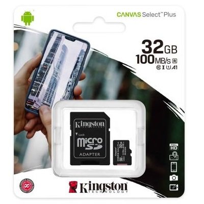 Карта памяти Kingston Canvas Select Plus microSDHC 32 ГБ [SDCS2/32GB]