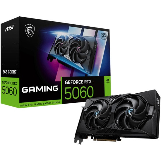 Видеокарта MSI RTX 5060 8 ГБ RTL (RTX 5060 8G GAMING OC) в Екатеринбурге
