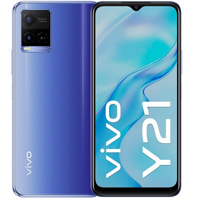 Смартфон vivo Y21 4/64 ГБ, синий металлик