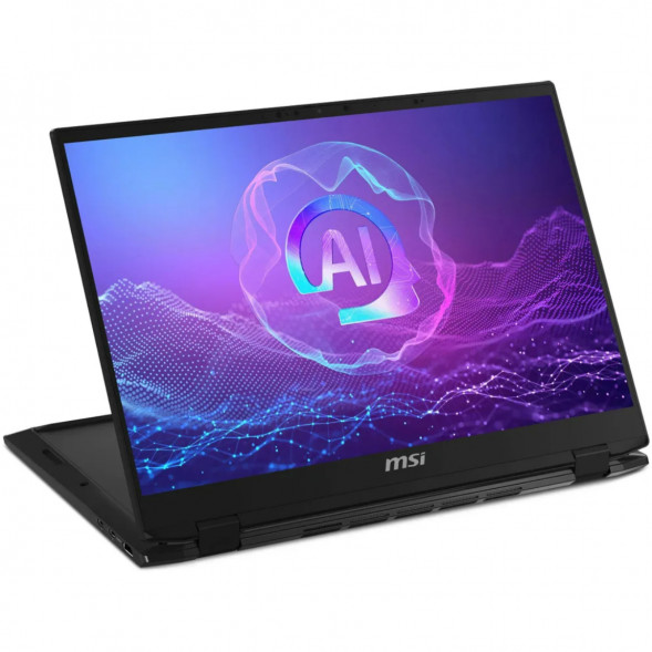 Ноутбук трансформер MSI Summit 16 AI Evo A2HMTG-057RU (16&amp;quot;, IPS, Intel Core Ultra 7 255H 2ГГц, 16 ядер, 16ГБ LPDDR5, 1ТБ SSD, Intel Arc 140T, Windows 11 Home), черный