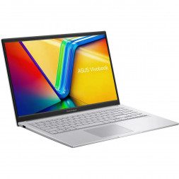 Ноутбук ASUS Vivobook 15 X1504VA-BQ4172 (15.6", IPS, Intel Core 5 120U 1.4ГГц, 10 ядер, 8ГБ DDR5, 512ГБ SSD, Intel Graphics, без ОС), серебристый