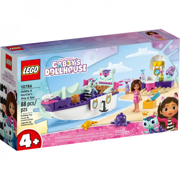 Конструктор LEGO Gabby&amp;#039;s Dollhouse 10786 Корабль и спа Габби и МерКэта в Омск