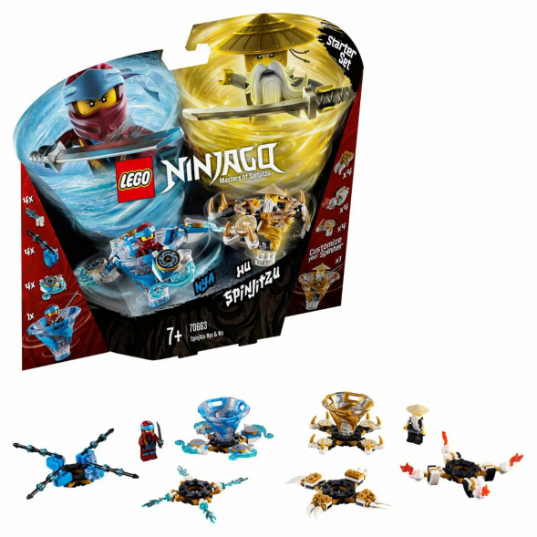 Конструктор LEGO Ninjago 70663 Ния и Ву: мастера Кружитцу