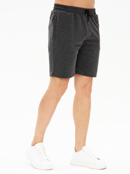 Шорты мужские трикотажные, серый, XXXL