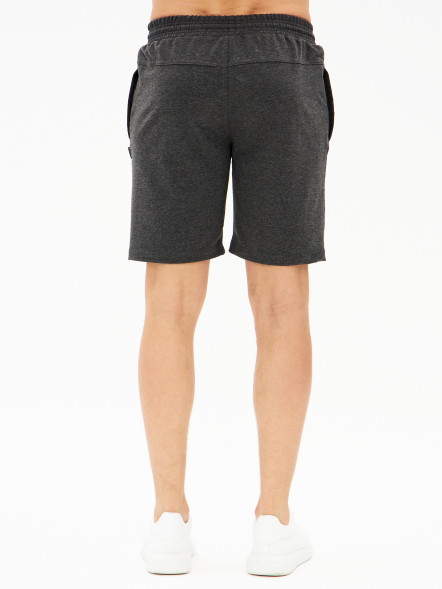 Шорты мужские трикотажные, серый, XXXL