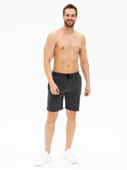 Шорты мужские трикотажные, серый, XXXL